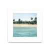 \"Paradis Ii\" Matted and Framed White 30x30 Wall Art