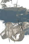 \"Blue & Grey Swipe I\" Giant Art 72x48 Wall Art