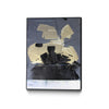 \"Gold Divided Iii\" Canvas Framed Black 18x24 Wall Art