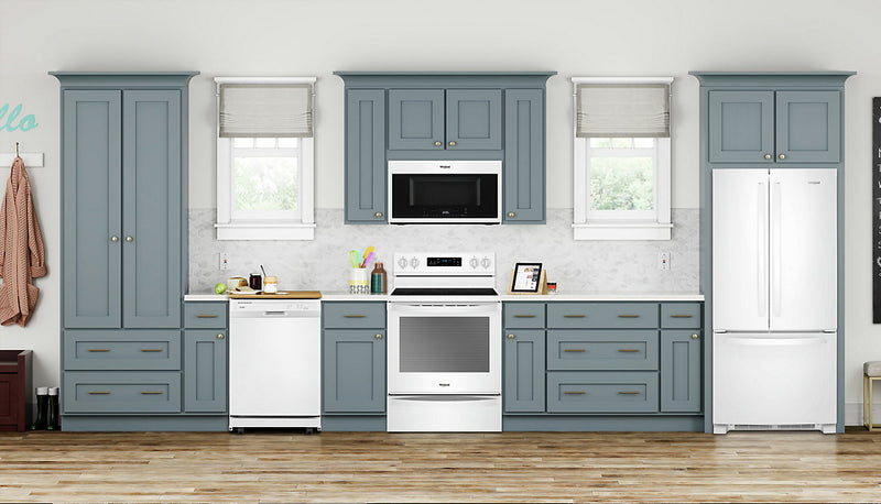 Whirlpool 24\" 64 dBA Portable Front-Control Dishwasher - White - WDP370PAHW