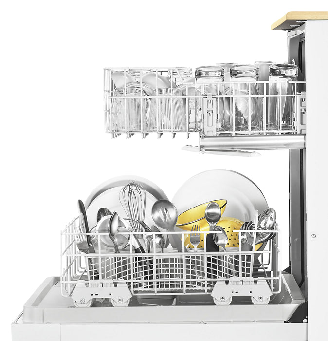 Whirlpool 24\" 64 dBA Portable Front-Control Dishwasher - White - WDP370PAHW