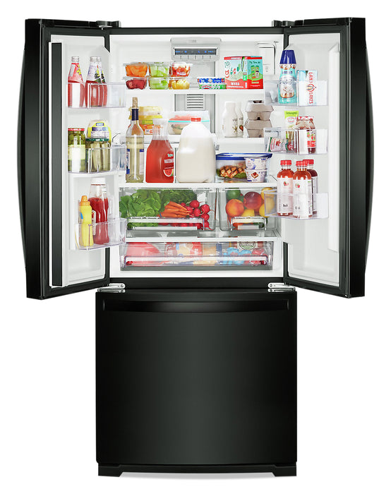 Whirlpool 30\" 20 Cu. Ft. French-Door Refrigerator - Black - WRF560SMHB