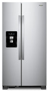 Whirlpool 36\" 25 Cu. Ft. Side-by-Side Refrigerator - Monochromatic Stainless Steel - WRS335SDHM