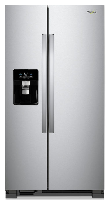 Whirlpool 36\" 25 Cu. Ft. Side-by-Side Refrigerator - Monochromatic Stainless Steel - WRS335SDHM