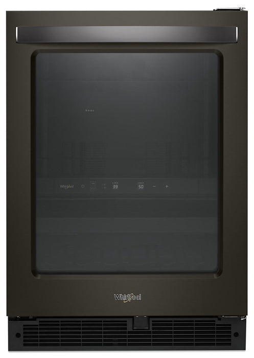 Whirlpool 24\" 5.2 Cu. Ft. Undercounter Wine Refrigerator - Black Stainless - WUB50X24HV