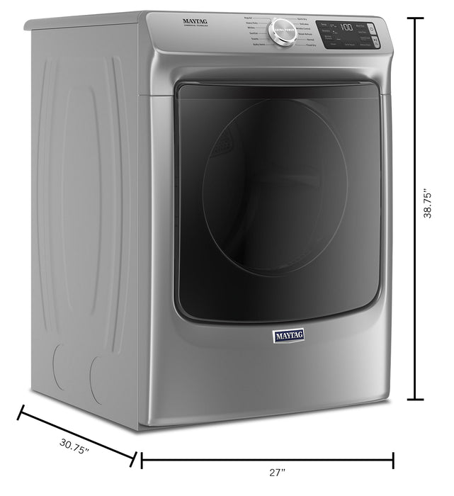 Maytag 7.3 Cu. Ft. Electric Dryer with Steam - Metallic Slate - Stackable - YMED6630HC