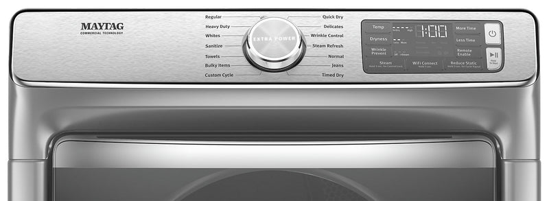 Maytag Front-Load 5.8 Cu. Ft. Smart Washer with Extra Power and 7.3 Cu. Ft. Electric Smart Dryer – Slate