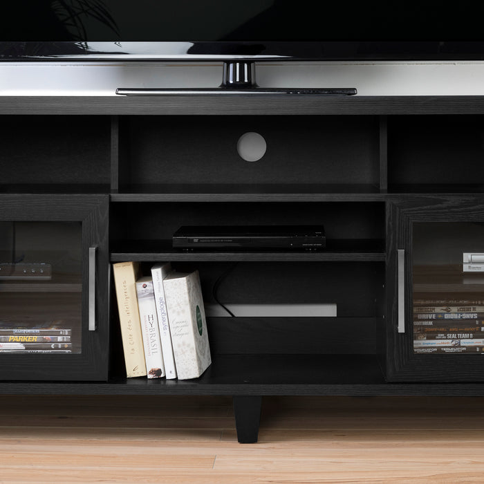 Adrian 70\" TV Stand - Black Oak