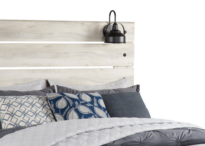 Abby Storage Bed with LED Light & USB Ports, White - Queen Size