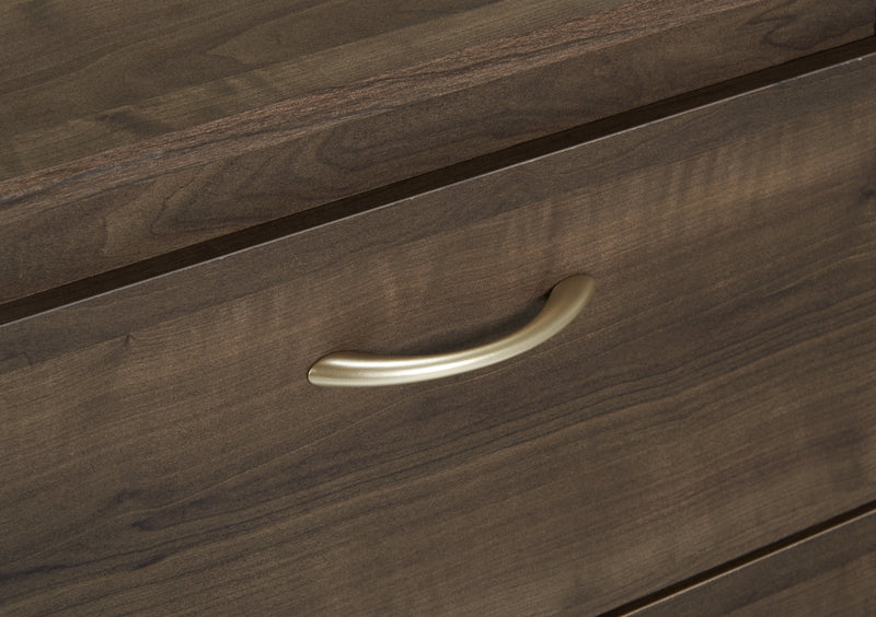 Aida Bedside 2-Drawer Nightstand, 19.2\"W x 22.2\"H, Made in Canada - Brown