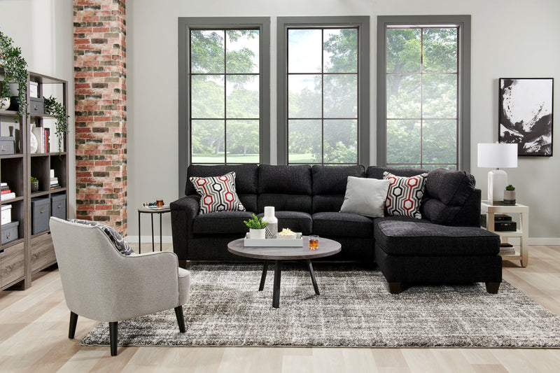 Aimy 28\" Linen Look Fabric Accent Chair with Cylindrical Wood Legs - Light Grey