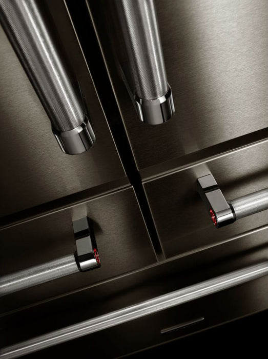 KitchenAid 36\" 24 Cu. Ft. Multi Door French-Door Refrigerator - Black Stainless Steel - KRMF706EBS