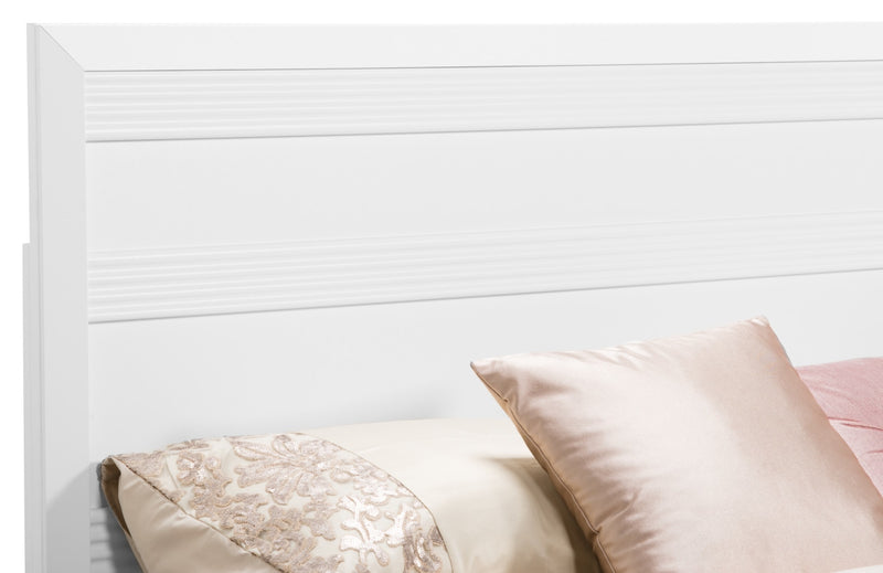 Olivia Panel Headboard, Made in Canada, White - Full/Queen Size