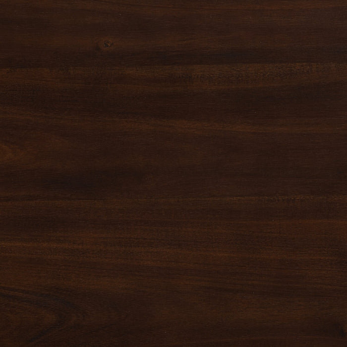 Astoria Counter-Height Dining Chair with Vegan-Leather Fabric, Ladder-Back - Brown