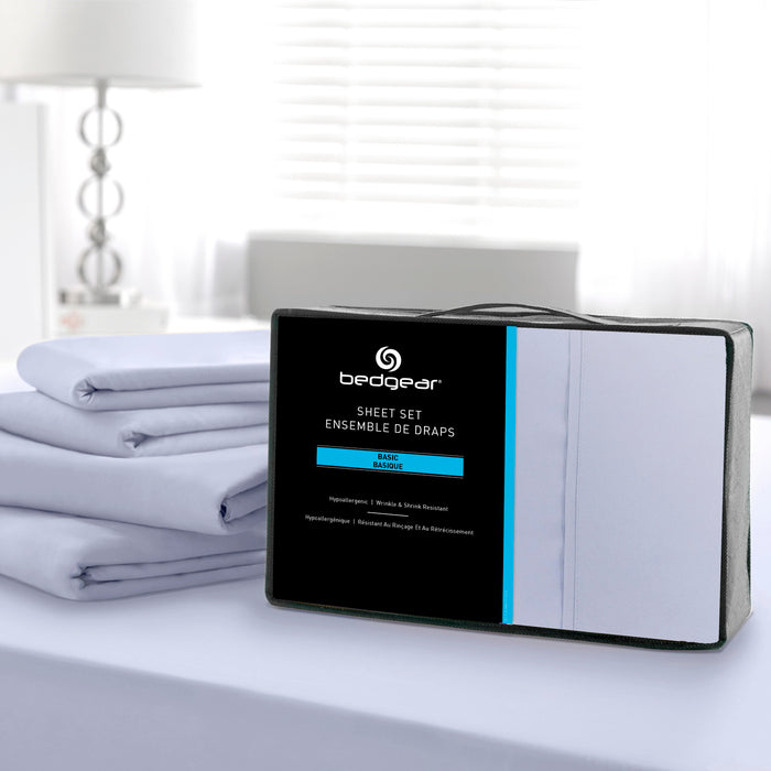 BEDGEAR Basic 4-Piece King Sheet Set - Mist