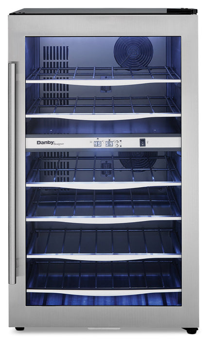Danby 19.4\" 4 Cu. Ft. Dual-Zone Wine Cooler - Stainless - DWC040A3BSSDD