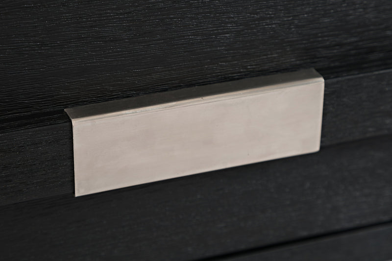 Bronx 48\" Rustic Lift Top Coffee Table with Storage, Shelf and Casters - Charcoal Wood