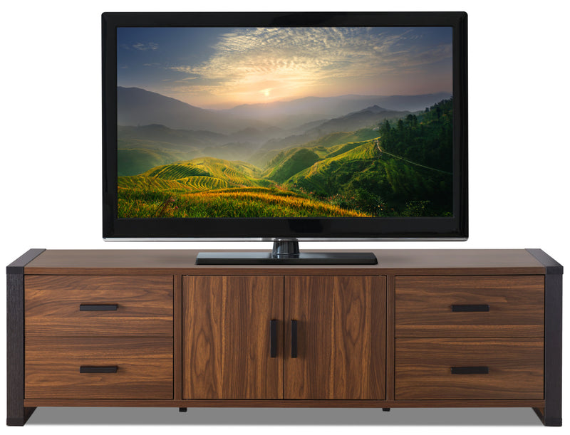 Ashton 70\" Modern TV Stand with Storage and Cable Management for TVs up to 80\"- Dark Walnut and Espresso
