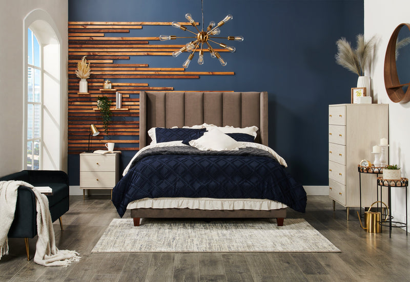 Cass 52\" Bench - Black Velvet with Gold Legs