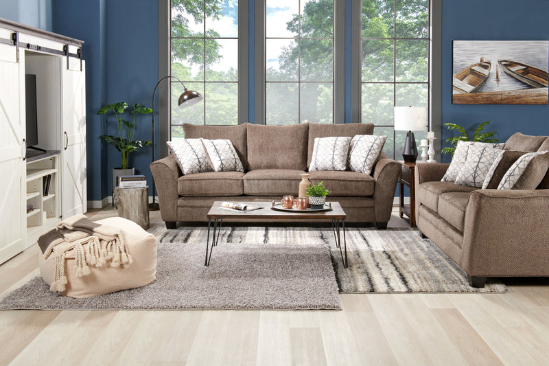 Casey 16\" Rustic Chairside Table with Storage and Shelf - Brown Wood