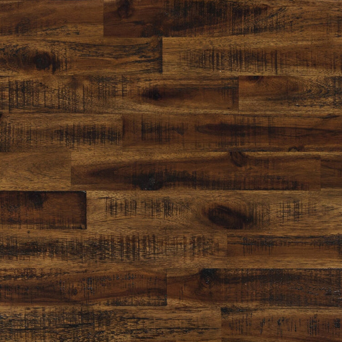 Casey 16\" Rustic Chairside Table with Storage and Shelf - Brown Wood