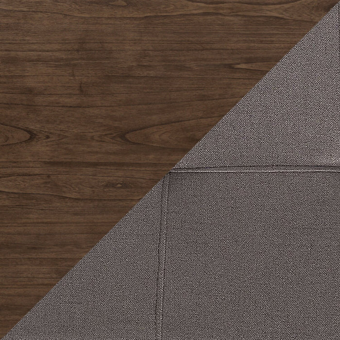 Chelsea 5pc Dining Set with Table & 4 Brown Chairs, 48\"W Round - Walnut Brown