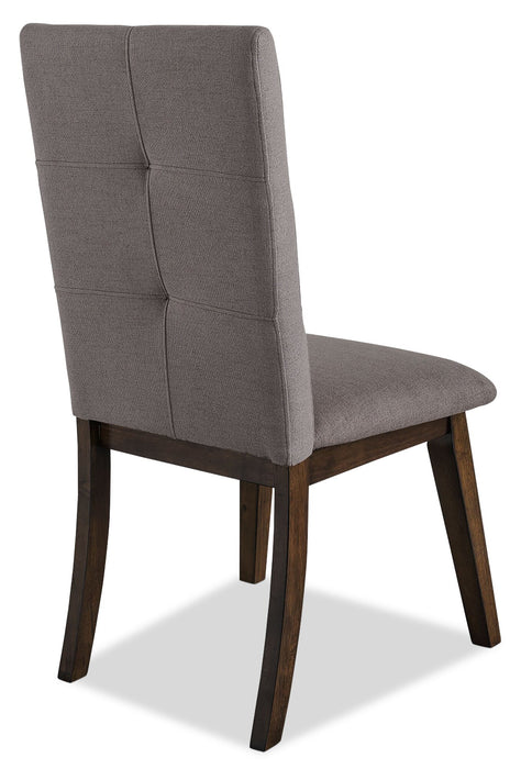 Chelsea Dining Chair with Linen-Look Fabric - Brown