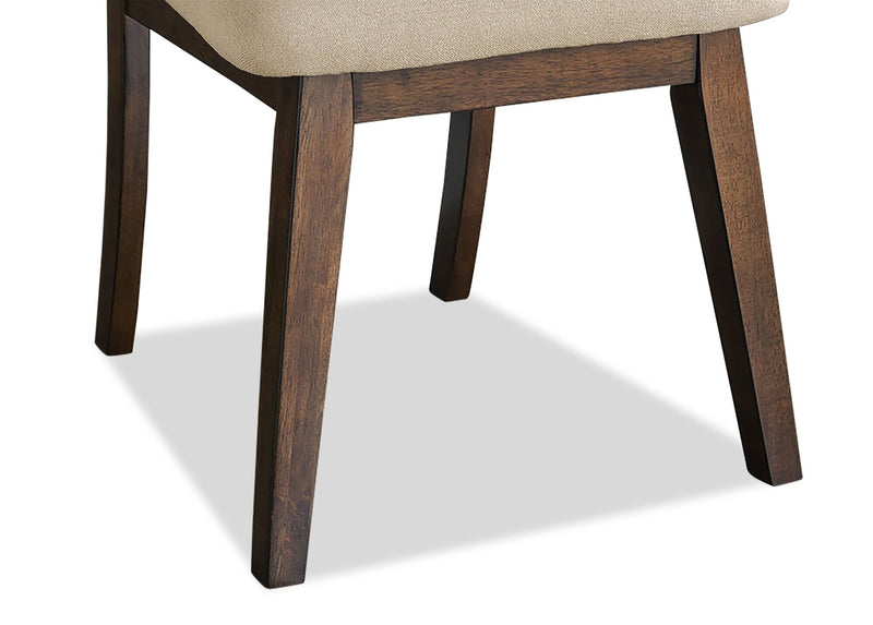 Chelsea Dining Chair with Linen-Look Fabric - Taupe