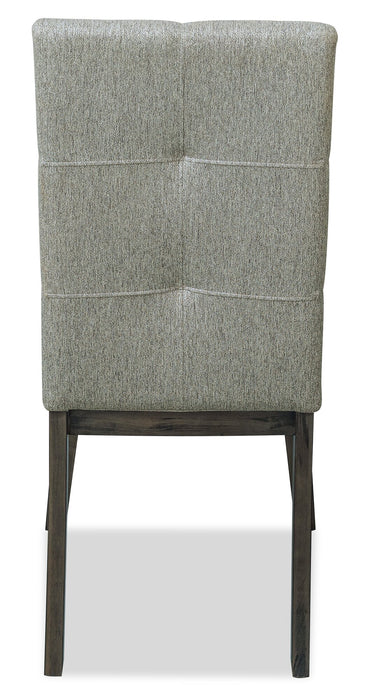 Chelsea Dining Chair with Linen-Look Fabric - Grey