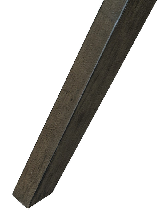 Chelsea 5pc Dining Set with Table & 4 Grey Chairs, 48\"W Round - Grey/Brown