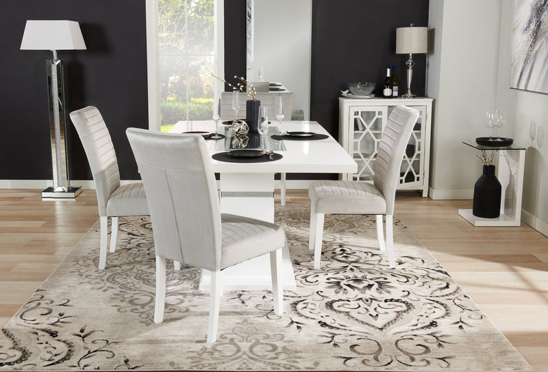 Clary 31.5\" Accent Cabinet with Glass Doors - White