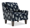 Made in Canada Sofa Lab Customizable Club 29\" Fabric Accent Chair with Wood Legs - Midnight Multicolour