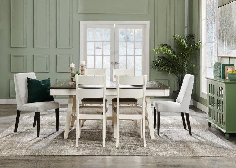 Cora Dining Chair with Polyester Fabric - Taupe
