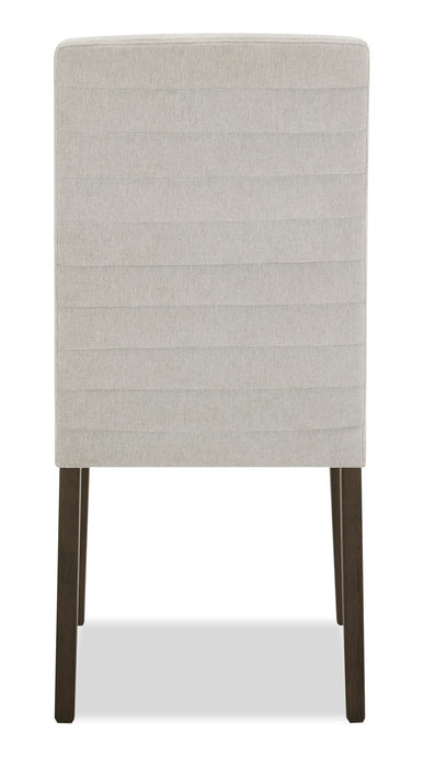 Cora Dining Chair with Polyester Fabric - Taupe