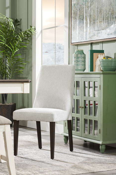Cora Dining Chair with Polyester Fabric - Taupe