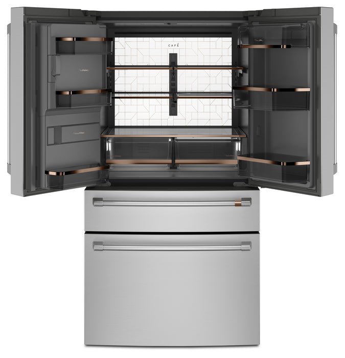 Cafe 36\" 27.8 Cu. Ft. French-Door Refrigerator - Stainless - CVE28DP2NS1
