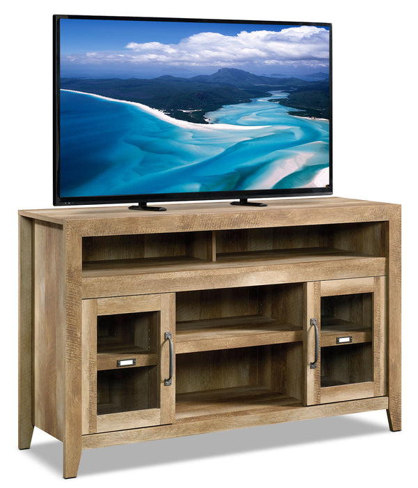Dakota Pass 59\" Rustic TV Stand with Storage and Cable Management for TVs up to 65\"- Light Brown