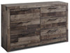 Derekson Bedroom 6-Drawer Dresser, 58.7\"W x 36.4\"H - Grey