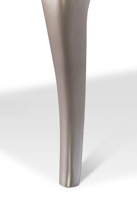 Diva 7pc Dining Set with Table & 6 Chairs, 66-84\"W Extension - Silver Grey