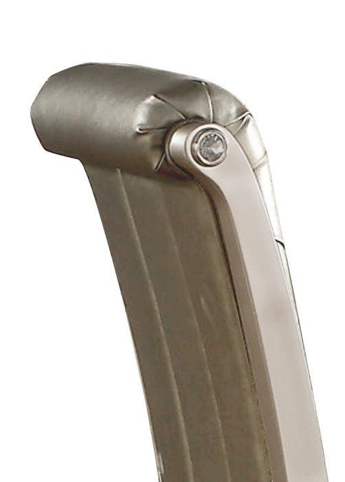 Diva 7pc Dining Set with Table & 6 Chairs, 66-84\"W Extension - Silver Grey