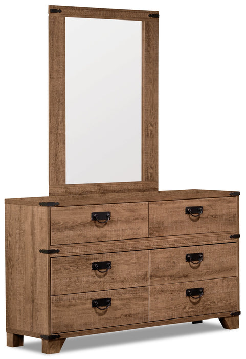 Driftwood 6-Drawer Dresser for Kids, 48.58\"W - Brown