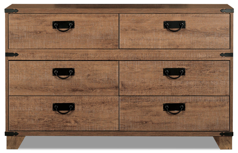 Driftwood 6-Drawer Dresser for Kids, 48.58\"W - Brown