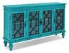 Rigolet 60\" 4-Door Accent Cabinet - Blue