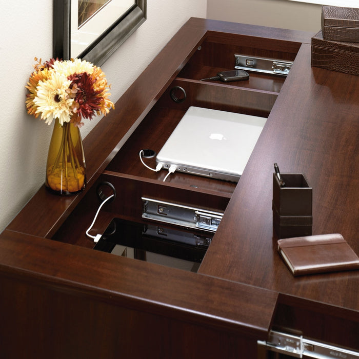 Palladia 62.05\" Office Desk with Storage - Select Cherry