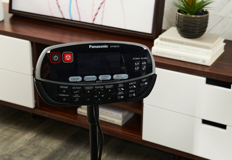 Panasonic Urban Collection 48.1\" High-Quality Synthetic Leather Massage Power Reclining Chair - Black