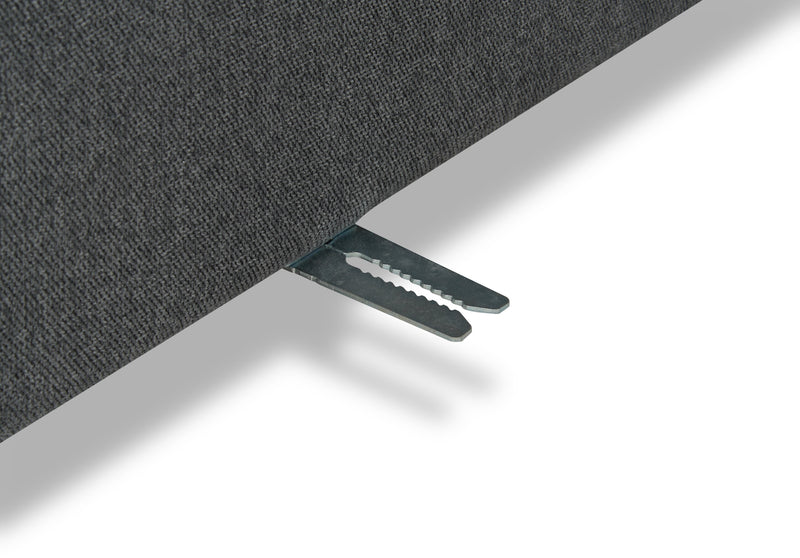 Scott Living Evolve Modular 5-Piece Linen-Look Fabric Sectional with Feather Down Cushions - Charcoal Grey