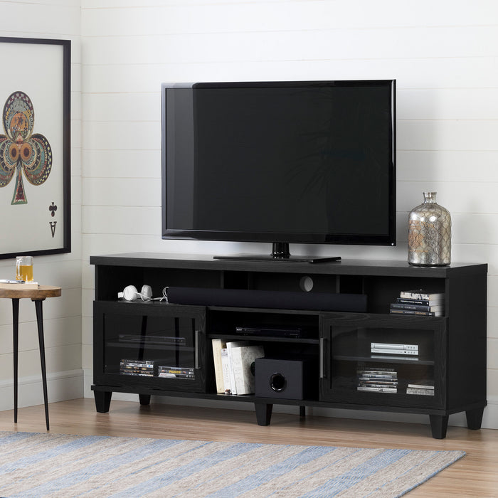 Adrian 70\" TV Stand - Black Oak