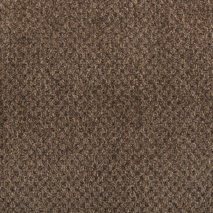 Made in Canada Febe 26\" Chenille Fabric Storage Ottoman with Wood Legs - Brown