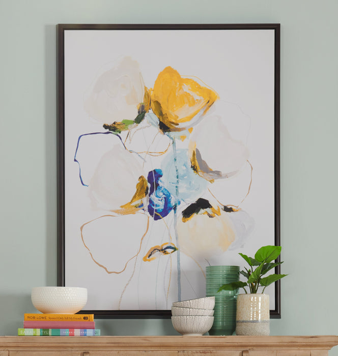 Acrylic Yellow Flower - 31\" x 41\"