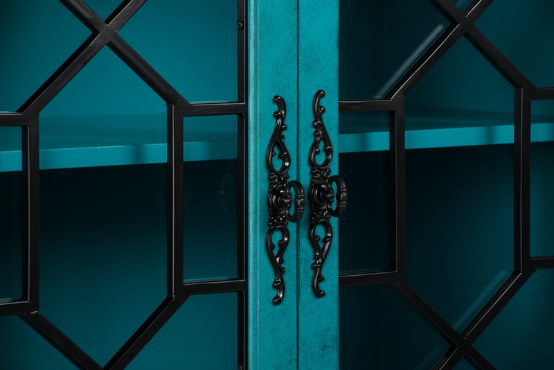 Rigolet 60\" 4-Door Accent Cabinet - Blue